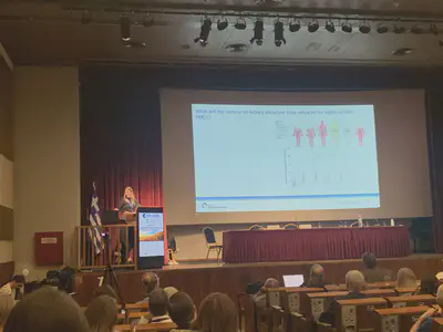 Monika presenting her and Caroline abstract